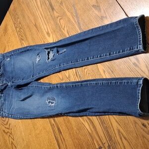 AG ADRIANO GOLDSCHMIED Jeans Womens 27 Preowned BLUE DISTRESSED Denim Pants